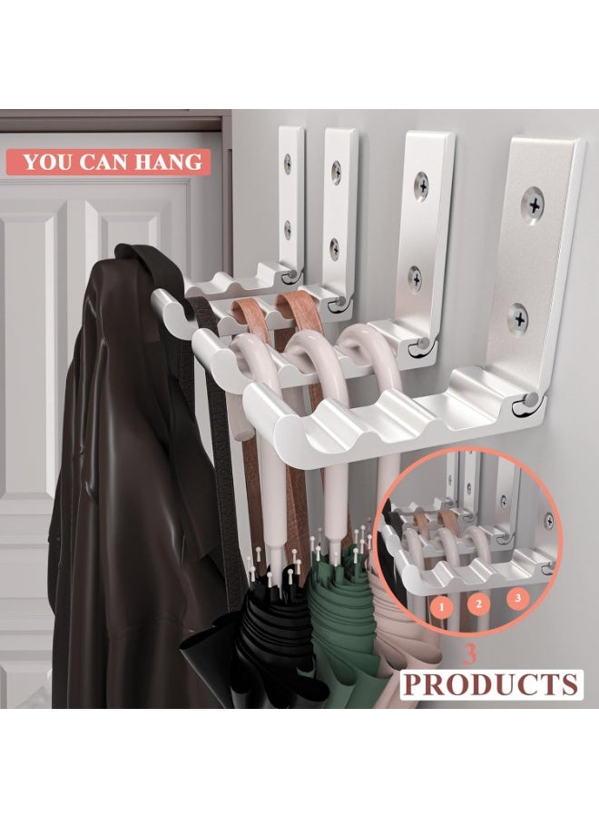 HOMESTAR 6 Pack Folding Wall Hooks, Heavy Duty Space-Saving Foldable Design Wall Mounted Multi-Purpose Hooks for Coats, Towels, Hats, Backpacks - Image 4