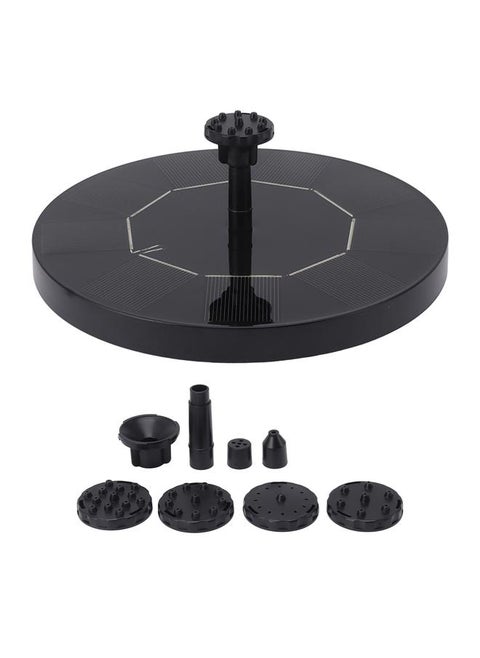2.5W Solar Bird Bath Fountain Round Solar Powered Water Floating Fountain for Outdoor Pond Pool Garden