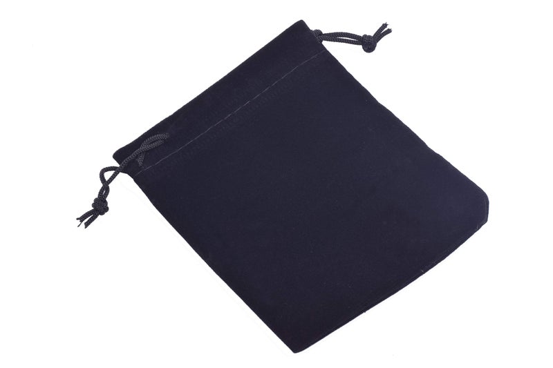 Sansam 20pcs Black Velvet Drawstrings Gift Bags Jewelry Pouches for Wedding Favors, Candy Bags, Party Favors, 5.2x7.2'' - Image 3