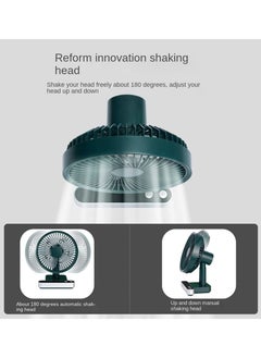 Arabest Portable Desk Fan, USB Rechargeable Battery Powered Fan, Four Speeds, 24 Hours Battery Life, LED Display, Less Noise, 4000mAh Battery for Home, Office, Dorm, Desk Desk Fan  - Image 5