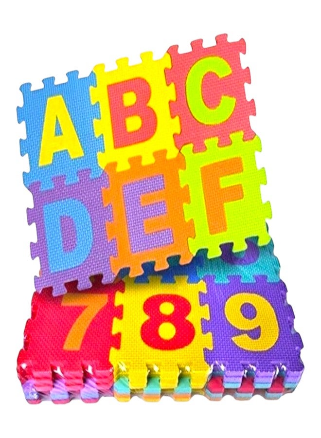 Zon Ex Kids Play and Learn Alphabet Foam Mat, Colourful Puzzle Mats with Letters A-Z - Image 1