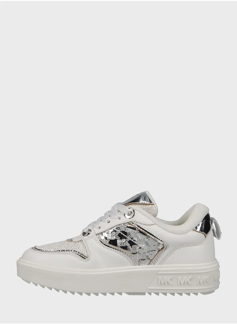 Michael Kors Youth Emmet Rumi Low Top Lace Up Sneakers