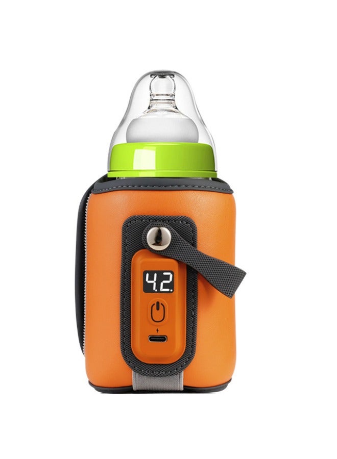 turtees Portable Bottle Warmer for Travel - 38-50℃ Adjustable - Mini Baby Bottle Heater for Breastmilk Powder Milk Water, Fast Night Feeding Milk Warmer for Newborn - Image 1