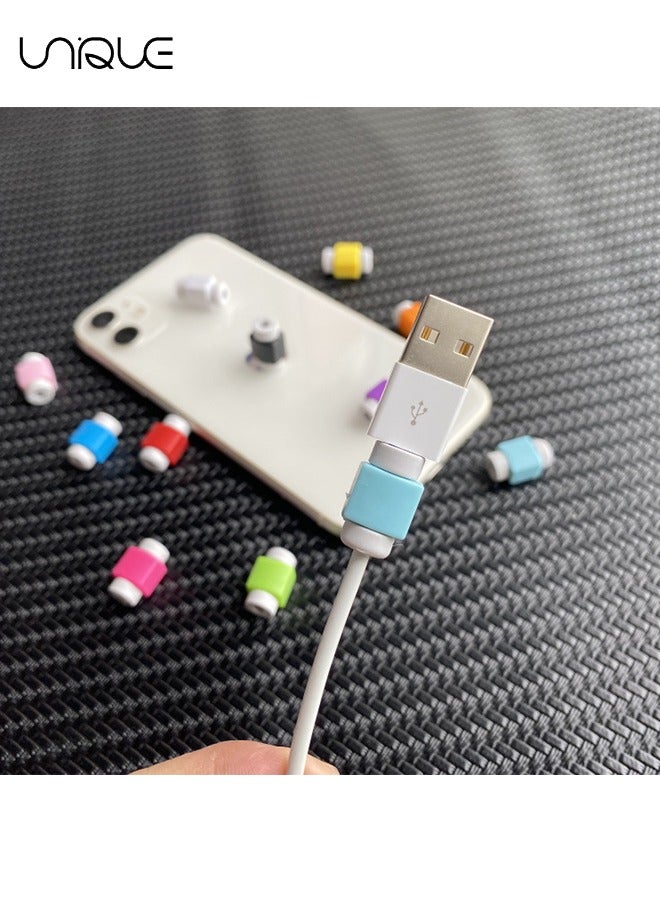 Unique 8Pcs Cable Protector - USB Cable Protector Cover Cases For IPhone/Ipad Headset Charger Cord - Image 3
