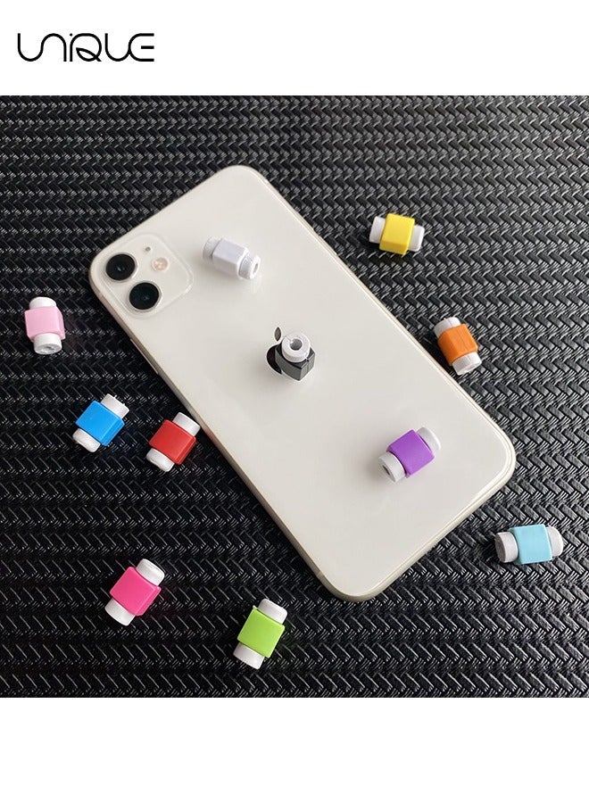 Unique 8Pcs Cable Protector - USB Cable Protector Cover Cases For IPhone/Ipad Headset Charger Cord - Image 4