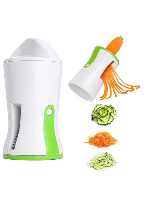 Spiral Funnel Vegetable Grater Abs Stainless Steel Handheld Spiralizer Fruit Zucchini Maker Grater Slicer Cutters Carrot Cucumber Chopper Kitchen Gadget Vegetable Spiral Blade Cutter