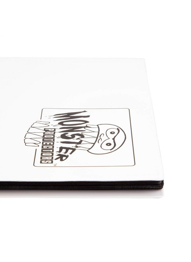 Monster Protectors - Monster Binder 9 Pocket Side Loading Trading Card Album Matte White Holds 360 Standard Size Tcgs Compatible With Yugioh Magic The Gathering Pokémon And Sports Cards Safe And Secure Storage - Image 1