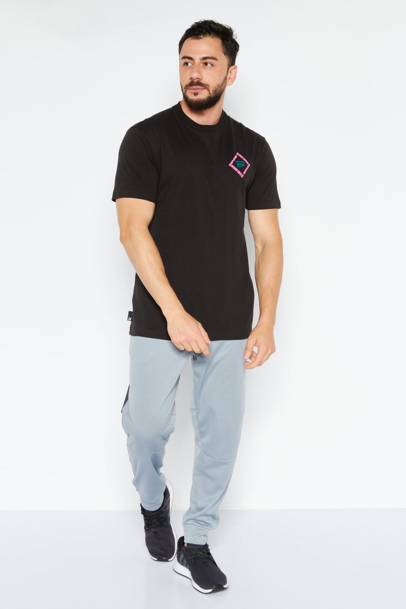 PUMA Men Sportswear Fit Short Sleeves Outdoor T-Shirt, Black - Image 3