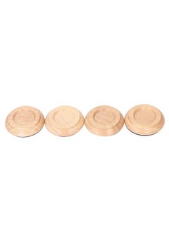 Thoraya 4PCS Piano Floor Protector Anti Vibration Small Size Non Slip Piano Caster Cups Floor Protector Log Color  - Image 1
