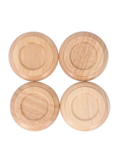 Thoraya 4PCS Piano Floor Protector Anti Vibration Small Size Non Slip Piano Caster Cups Floor Protector Log Color  - Image 5