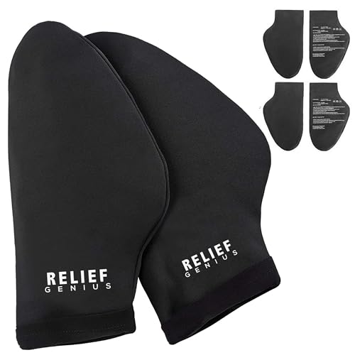 CTR BAND Relief Genius Hand Ice Pack Cold Therapy for Hands Ice Gloves for Chemo Neuropathy Arthritis Injuries and Working Hands Includes 2 Mittens and 4 Reusable and Flexible Gel Ice Packs Large - Image 2