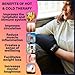 CTR BAND Relief Genius Hand Ice Pack Cold Therapy for Hands Ice Gloves for Chemo Neuropathy Arthritis Injuries and Working Hands Includes 2 Mittens and 4 Reusable and Flexible Gel Ice Packs Large - Image 4