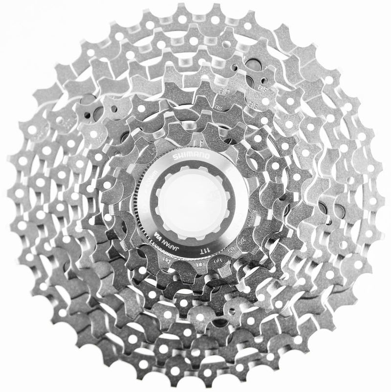Shimano CS-M771 XT Bicycle Cassette (9-Speed, 11/34T, Silver) - Image 1