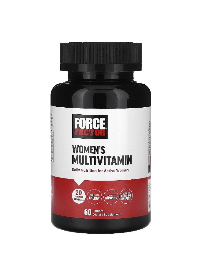 Force Factor فورس فاكتور، فيتامينات متعددة للنساء، 60 قرص - Image 1