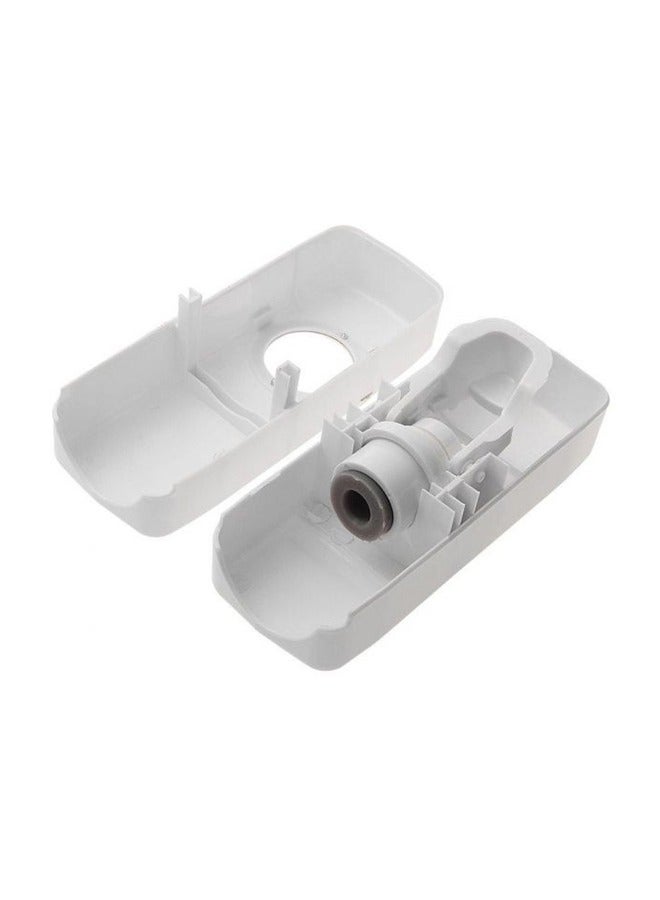 Toothpaste Dispenser With Toothbrush Holder White  - Image 3