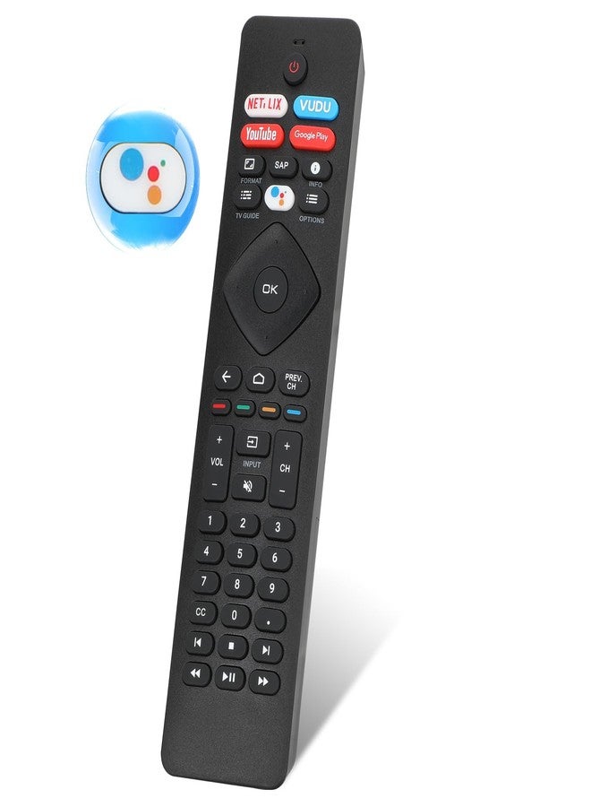 Dgavxa Voice Remote Control NH800UP for Philips TV Universal Remote Control with Four Shortcut Hotkeys - Image 1