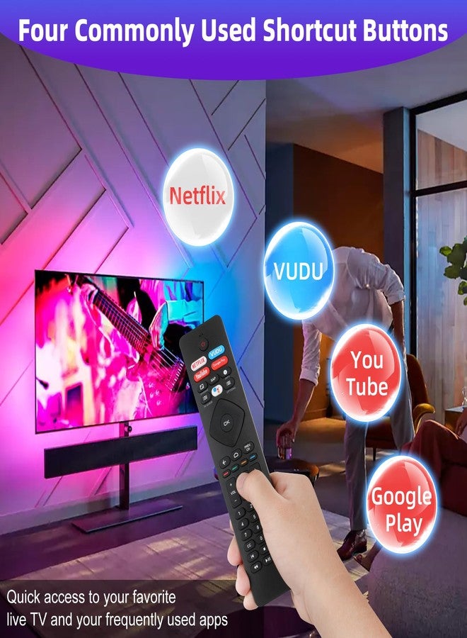 Dgavxa Voice Remote Control NH800UP for Philips TV Universal Remote Control with Four Shortcut Hotkeys - Image 3