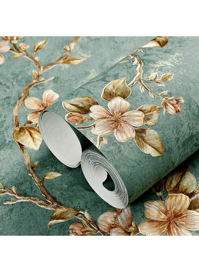 Bluejw American Retro 3D Non-woven Fabric Self-adhesive Wallpaper Bedroom Living Room TV Background Dormitory Self-pasted Wallpaper - Image 3