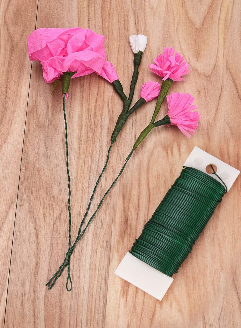 KASTWAVE Wire for Craft, Floral Wire 38 Yards Paddle Wire 22 Gauge Florist Wire Wreath Wire for Wreath Making Craft Floral Flower Arrangements Garland - Image 1