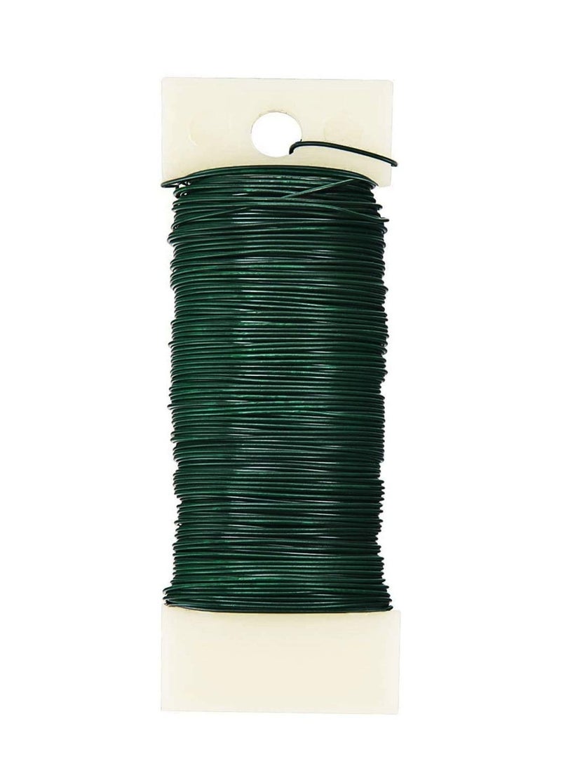 KASTWAVE Wire for Craft, Floral Wire 38 Yards Paddle Wire 22 Gauge Florist Wire Wreath Wire for Wreath Making Craft Floral Flower Arrangements Garland - Image 2