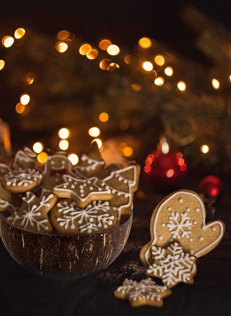 Coconut Bowl and Spoon 100% Natural Hand Made, Polished with Oil, Durable, Lightweight Easy Clean Long Lasting, vegan Friendly for Breakfast, Serving, Decoration Set of 4 - Image 4