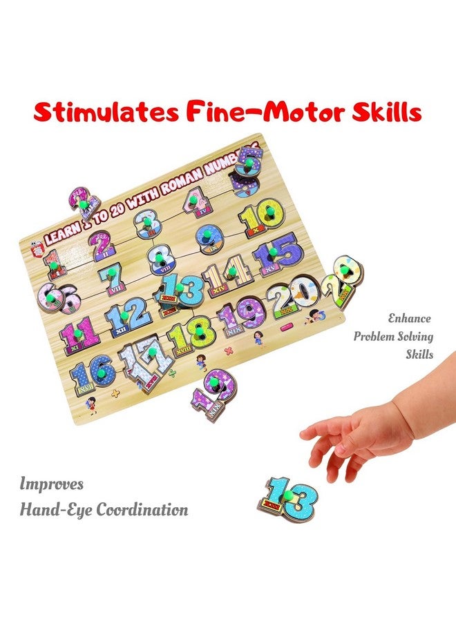 Adora Wooden Learning Educational Game Board for Kids, Wooden Numbers Puzzle Set for Curious Minds Creative Learning Game for Kids, Puzzle Study Game Puzzle Educational Toy for Kids - Image 5