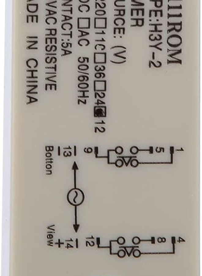 Aqxreight H3Y 2 8 دبوس توقيت التتابع 0 10 دقائق 12VDC مؤقت للأجهزة المنزلية - Image 1