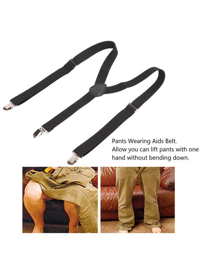 Agatige Pants Wearing Aids Belt, Adjustable Pants Dressing Aids Portable Pants Dressing Puller for Disabled Elderly(Black) - Image 2