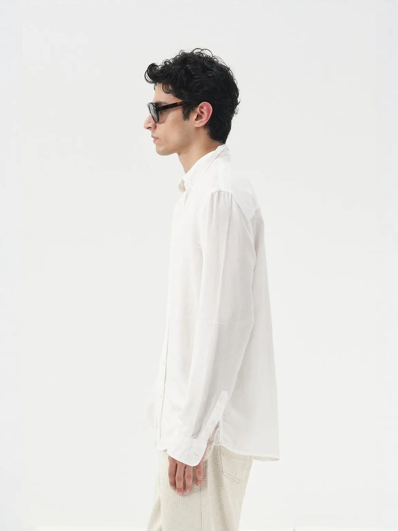 GIESTO Solid Button-Up Tencel Shirt - Image 2