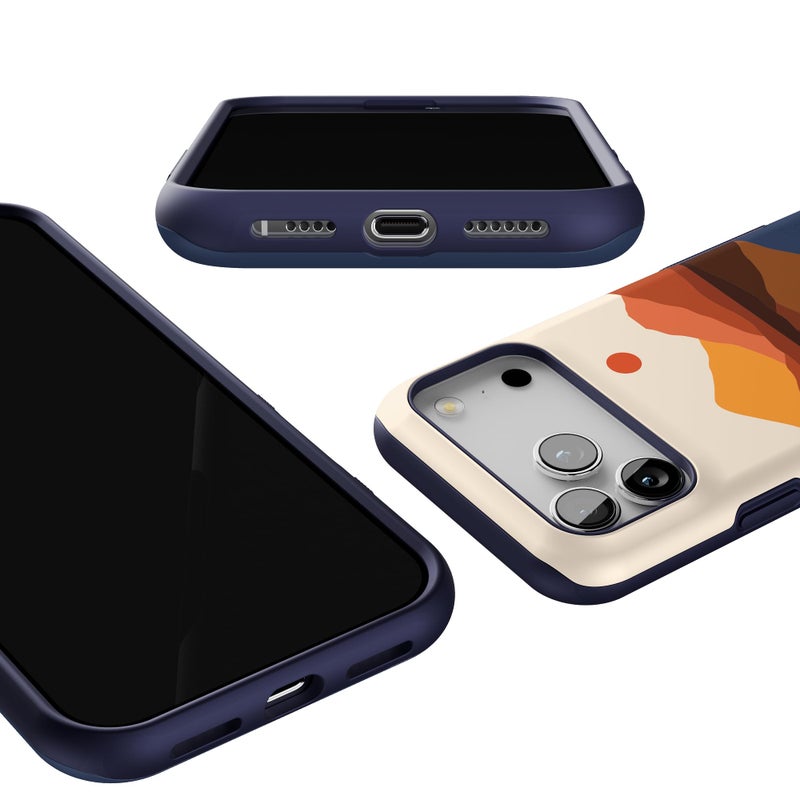 Casely iPhone 17 Pro Max Case | Opposites Attract | Day & Night Mountains | Bold Protective Design | Compatible with MagSafe - Image 3