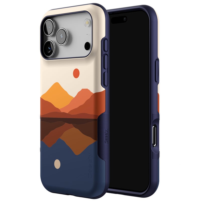 Casely iPhone 17 Pro Max Case | Opposites Attract | Day & Night Mountains | Bold Protective Design | Compatible with MagSafe - Image 2