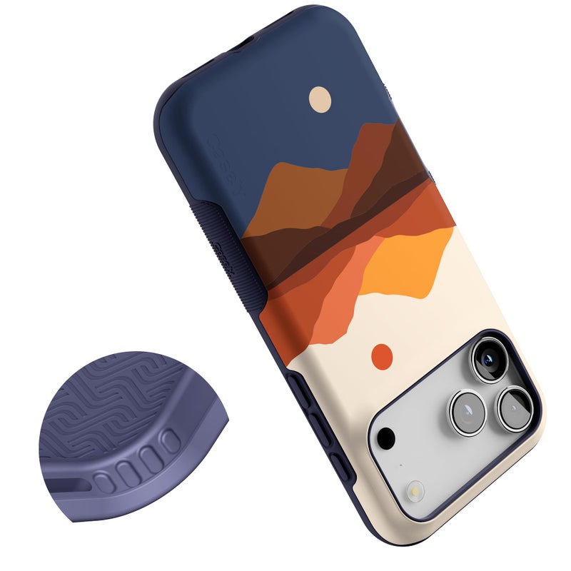 Casely iPhone 17 Pro Max Case | Opposites Attract | Day & Night Mountains | Bold Protective Design | Compatible with MagSafe - Image 5