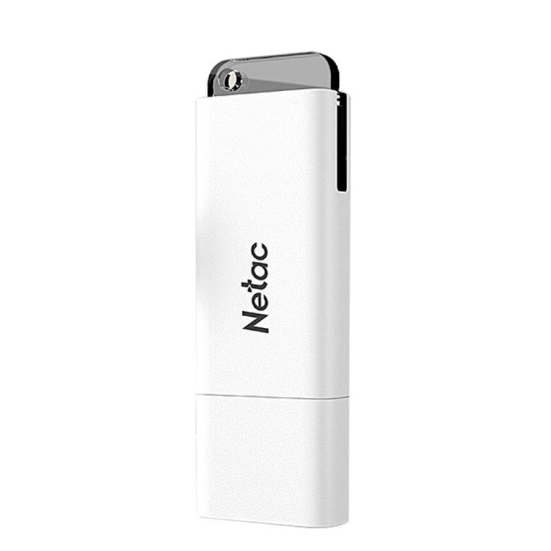 Netac USB Flash Drive 16GB USB 2.0 Portable Storage With Protective Cap - Built-in Encryption Software For File Security - Keychain Storage For Desktop Computer Laptop TV - Image 1
