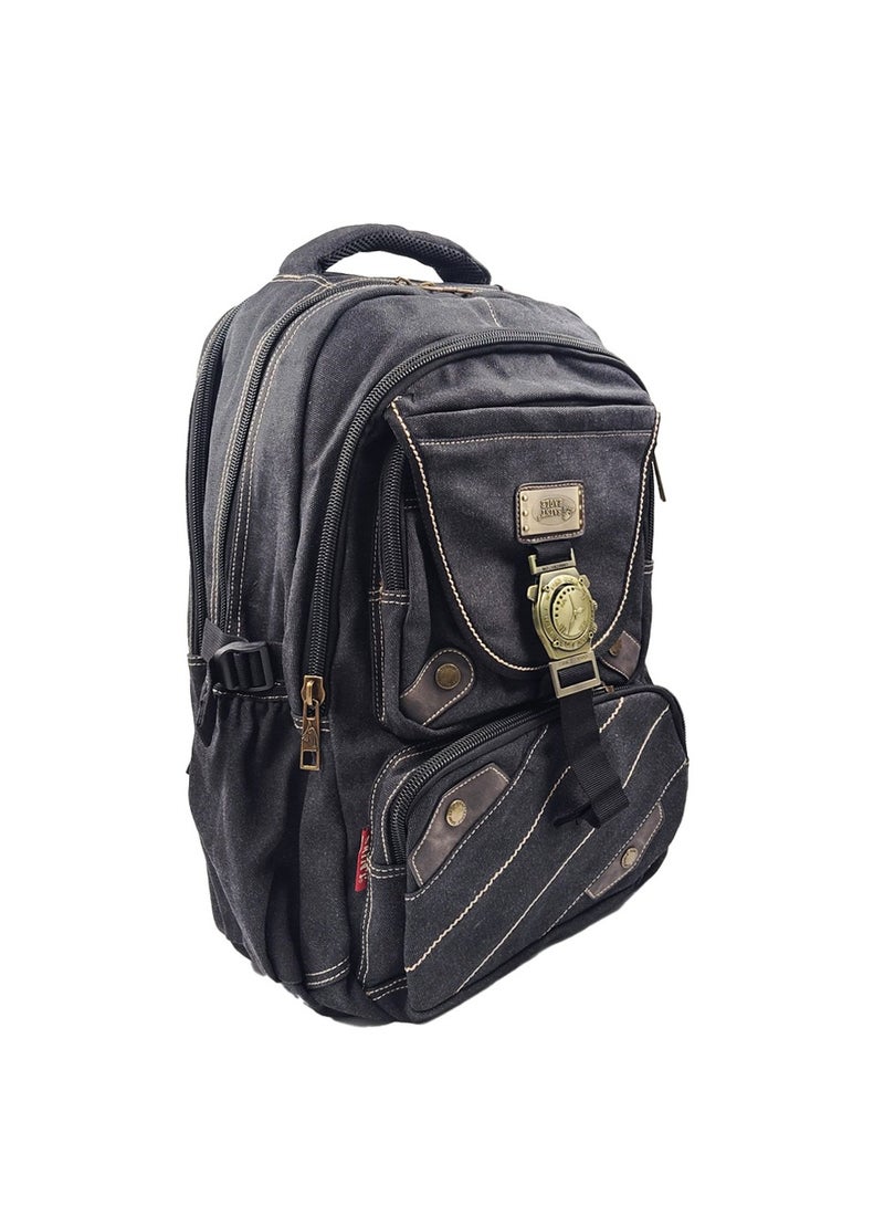 SAINT EAGLE Saint Eagle Unisex Tactical Backpack – Multi-Pocket, Expandable Outdoor Rucksack with Kettle Pocket, Heavy-Duty Zippers & Buckles – Ideal for Hiking, Camping & Travel  - Image 5