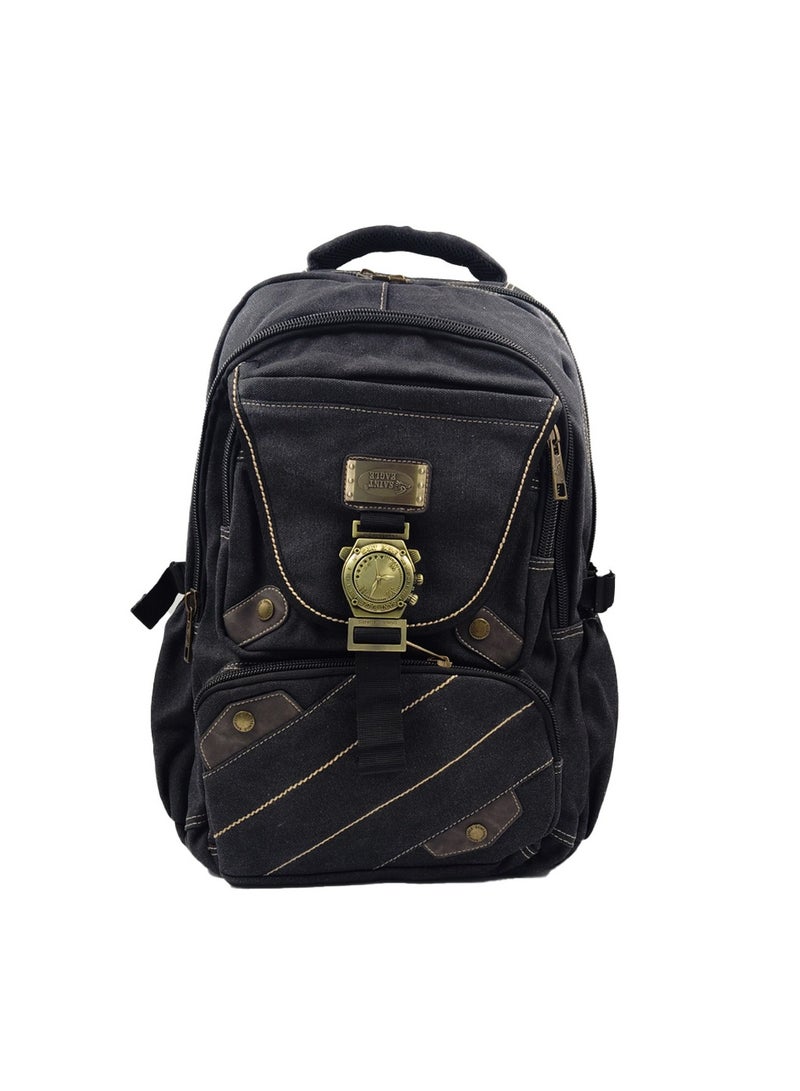 SAINT EAGLE Saint Eagle Unisex Tactical Backpack – Multi-Pocket, Expandable Outdoor Rucksack with Kettle Pocket, Heavy-Duty Zippers & Buckles – Ideal for Hiking, Camping & Travel  - Image 2