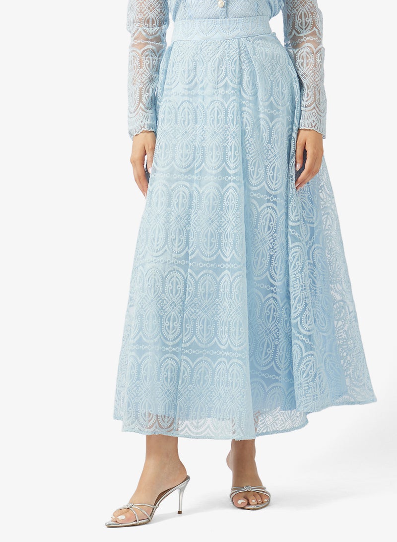 Khizana Lace Top & Skirt Set - Image 4