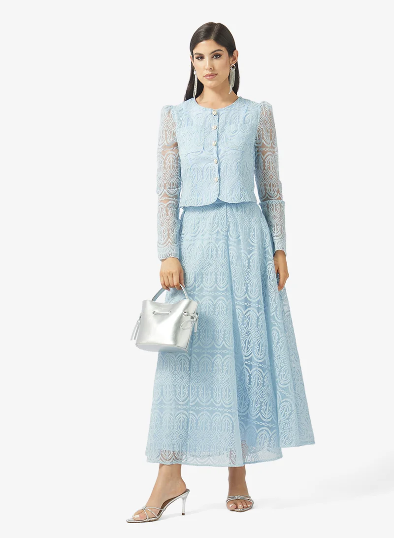 Khizana  Lace Top & Skirt Set for Women | Best Price UAE