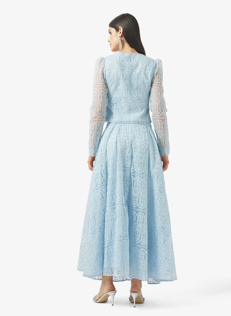 Khizana Lace Top & Skirt Set - Image 2