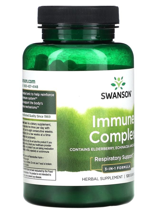 SWANSON Immune Complex 120 Capsules - Image 2