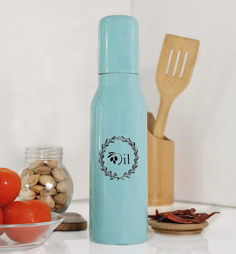 anantam homes Stainless Steel Oil Dispenser Bottle for kitchen accessories item, 750 ml(Aqua) - Image 5