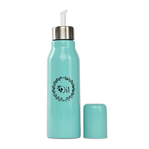 anantam homes Stainless Steel Oil Dispenser Bottle for kitchen accessories item, 750 ml(Aqua) - Image 2
