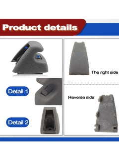Bukela 2 Pack Sun Visor Clips, Bracket Sunvisor Retainer Clips Auto Replacement Sunvisor Clip For Chevy Silverado 1500, Tahoe, GMC Sierra 1500, Yukon 2007-2013 (Grey)  - Image 4