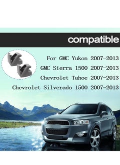 Bukela 2 Pack Sun Visor Clips, Bracket Sunvisor Retainer Clips Auto Replacement Sunvisor Clip For Chevy Silverado 1500, Tahoe, GMC Sierra 1500, Yukon 2007-2013 (Grey)  - Image 3