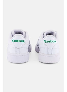 Reebok Kids Boy Club C 85 Lace Up Tennis Shoes, White  - Image 2