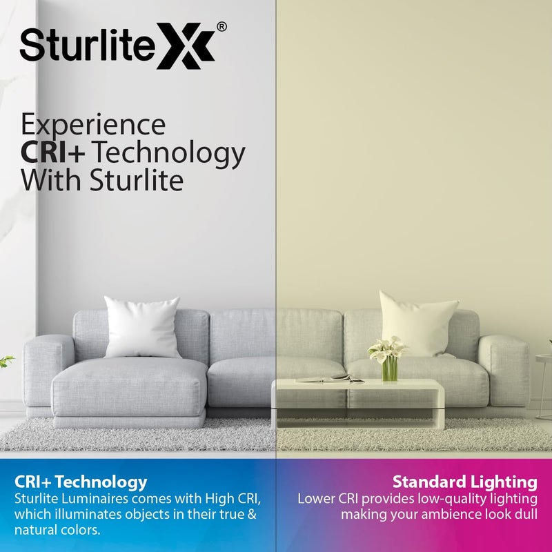 Sturlite سبوتلايت ستورلايت 3 واط LED 3000 كلفن لون أبيض دافئ تصميم مدمج 36 مم قطع ضوء سقف تقنية CRI مع حماية عالية الجهد حزمة من 6 - Image 4