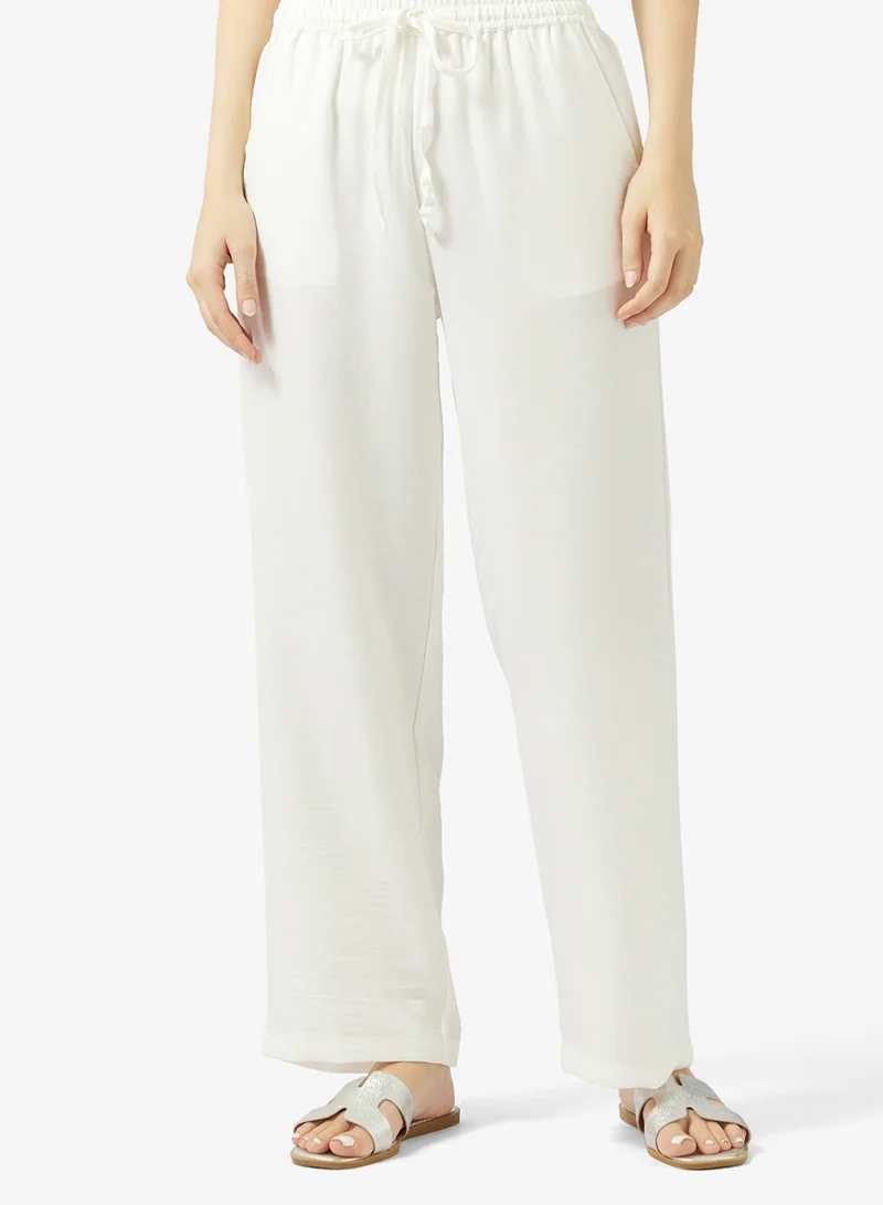 ريبلز مع نمشي بنطلون نسائي مستقيم