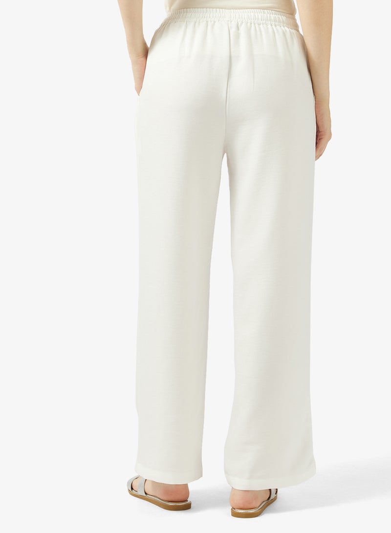 ريبلز مع نمشي بنطلون نسائي مستقيم - Image 3