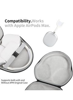 KASTWAVE Waterproof Smart Hard Case for AirPods Max, Designed with Sleep Mode, Protective Portable Hard Shell Travel Carrying Storage Bag for Apple AirPods Max Headphone Accessories, Silvery  - Image 2