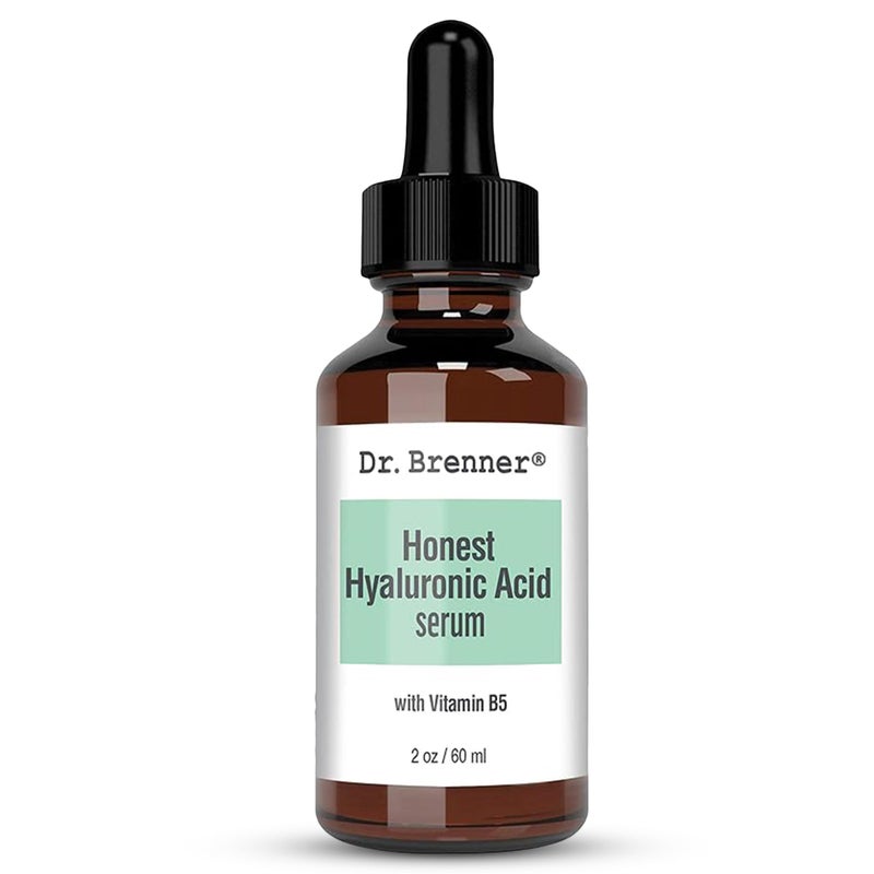 2 oz Hyaluronic Acid Serum For Skin Made with 100 Pure Hyaluronic Acid Plumping AntiAging Hydrating Moisturizing HA Serum With Vitamin B5 by Dr Brenner 2 oz