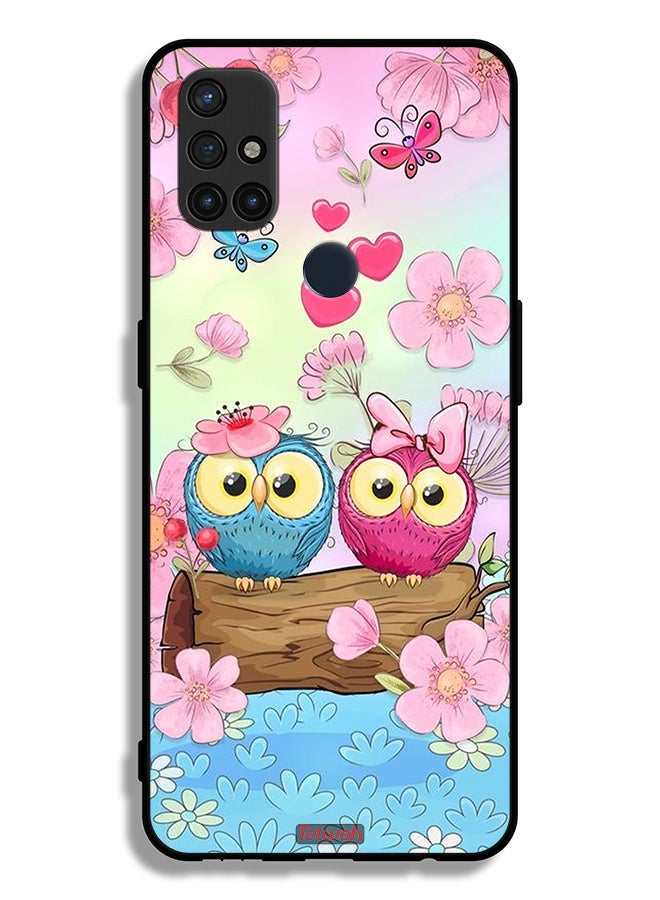 Tolwak OnePlus Nord N10 5G Protective Case Cover Cute Owls Art - Image 2